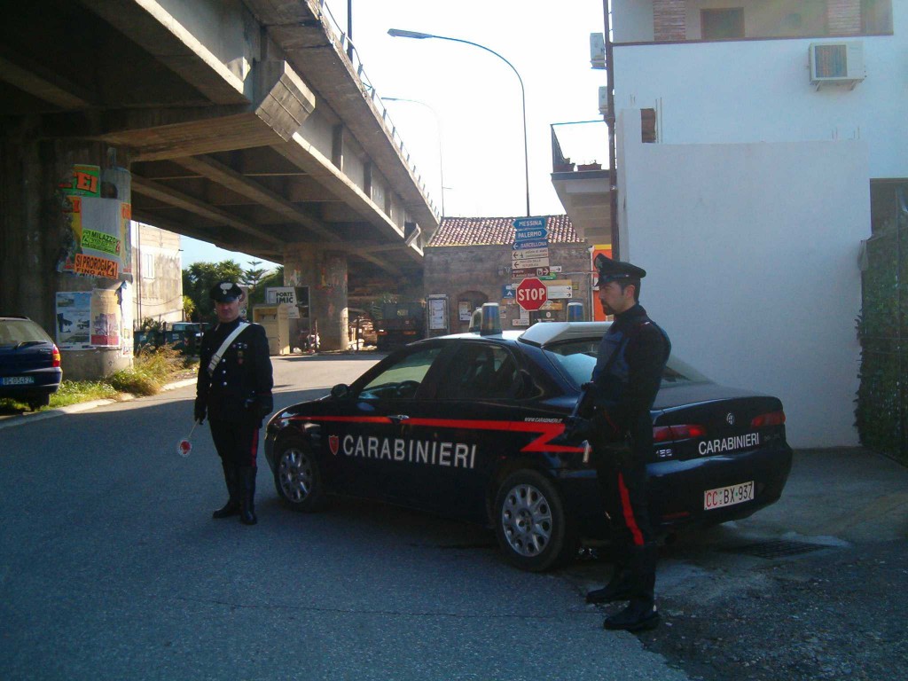 Controlli dei Carabinieri Barcellona Pozzo di Gotto