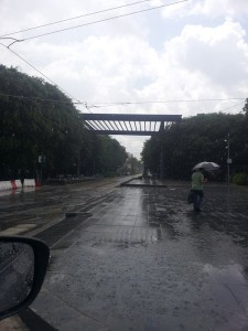 Pioggia a Messina 4 8 2015 piazza Cairoli