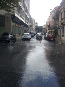 Pioggia a Messina 4 8 2015 viale San Martino