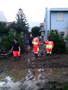 Alluvione Barcellona volontari 11 10 2015 a