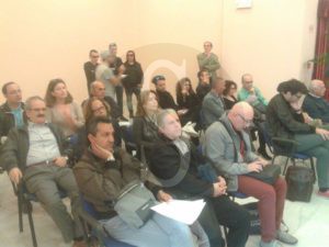 Teatro Mandanici Barcellona incontro Maifredi con associazioni locali 28 4 2016 e Sicilians
