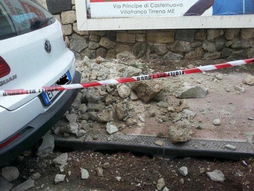 Messina caduta muro auto 6 Sicilians